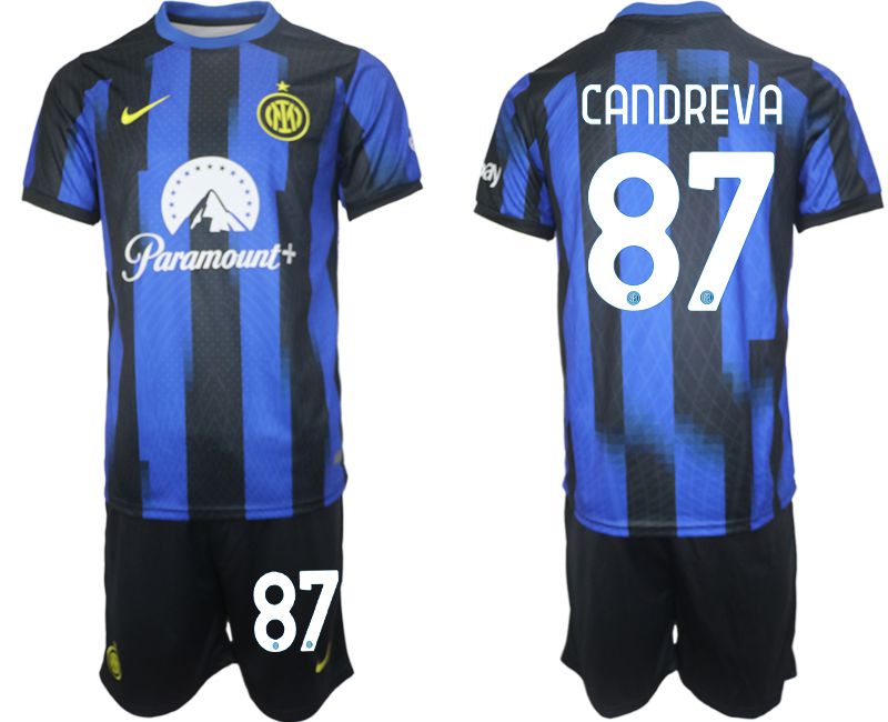 Men 2023-2024 Club Inter Milan home blue #87 Soccer Jersey->inter milan jersey->Soccer Club Jersey